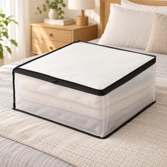 NukuKeep™ ふんわり収納ケース | 大切な毛布を、清潔・コンパクトに収納。